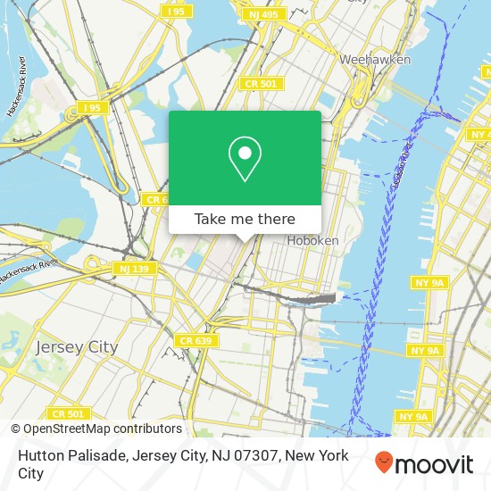 Hutton Palisade, Jersey City, NJ 07307 map