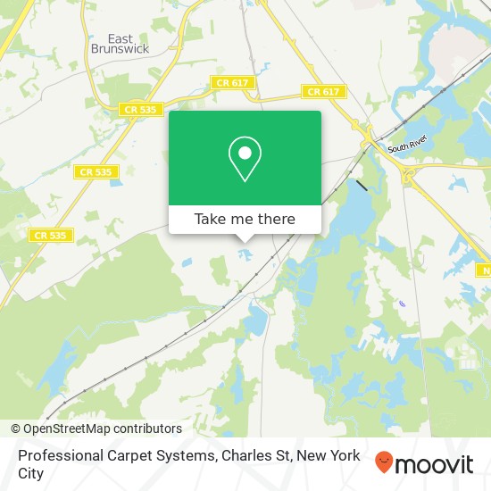 Professional Carpet Systems, Charles St map