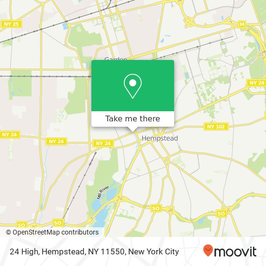 24 High, Hempstead, NY 11550 map