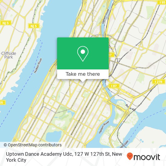 Uptown Dance Academy Udc, 127 W 127th St map