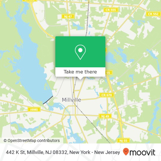 442 K St, Millville, NJ 08332 map