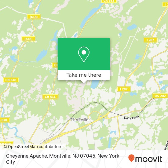 Cheyenne Apache, Montville, NJ 07045 map