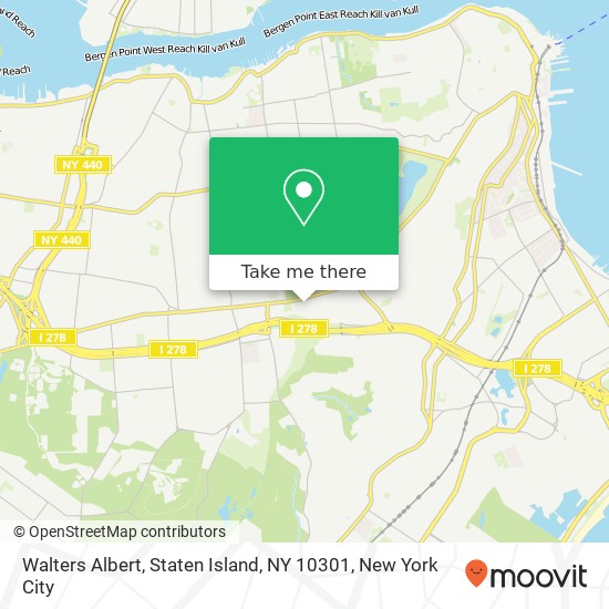 Mapa de Walters Albert, Staten Island, NY 10301