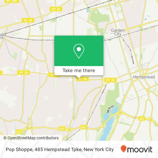 Pop Shoppe, 485 Hempstead Tpke map