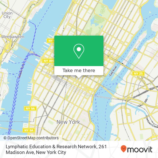 Lymphatic Education & Research Network, 261 Madison Ave map