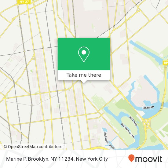 Mapa de Marine P, Brooklyn, NY 11234