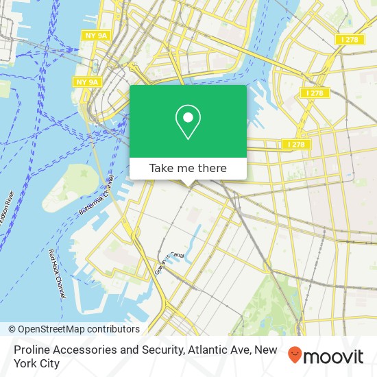 Mapa de Proline Accessories and Security, Atlantic Ave