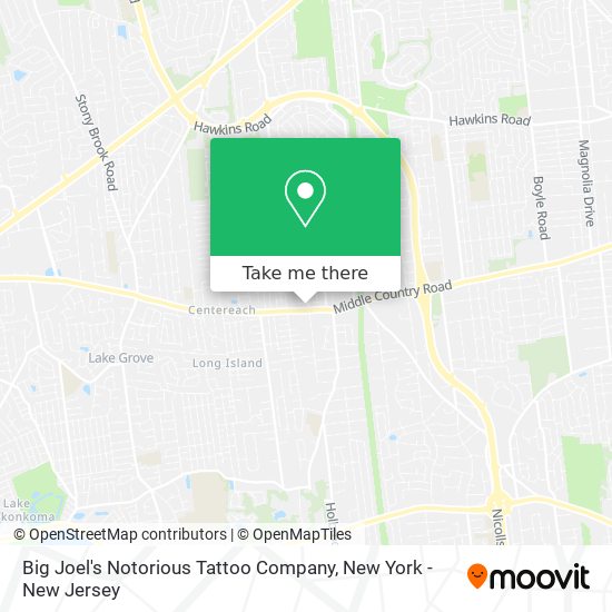 Big Joel's Notorious Tattoo Company map