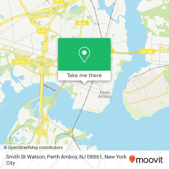 Mapa de Smith St Watson, Perth Amboy, NJ 08861