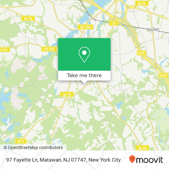 97 Fayette Ln, Matawan, NJ 07747 map