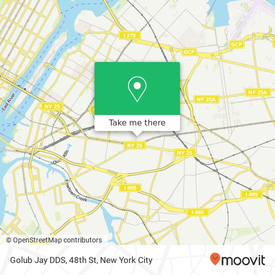Mapa de Golub Jay DDS, 48th St