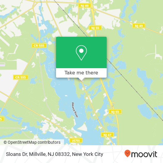 Sloans Dr, Millville, NJ 08332 map