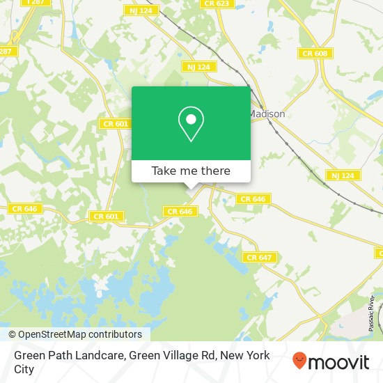 Mapa de Green Path Landcare, Green Village Rd