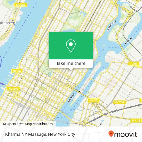 Kharma NY Massage map
