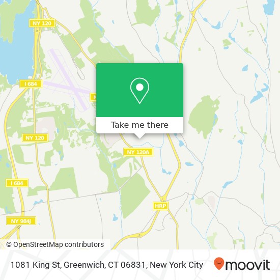 Mapa de 1081 King St, Greenwich, CT 06831