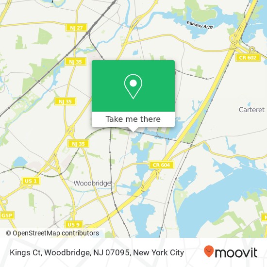 Kings Ct, Woodbridge, NJ 07095 map