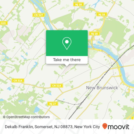 Dekalb Franklin, Somerset, NJ 08873 map