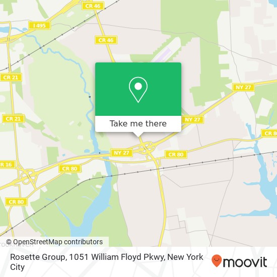 Rosette Group, 1051 William Floyd Pkwy map