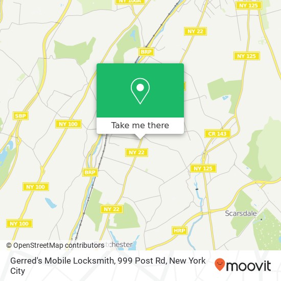 Gerred's Mobile Locksmith, 999 Post Rd map