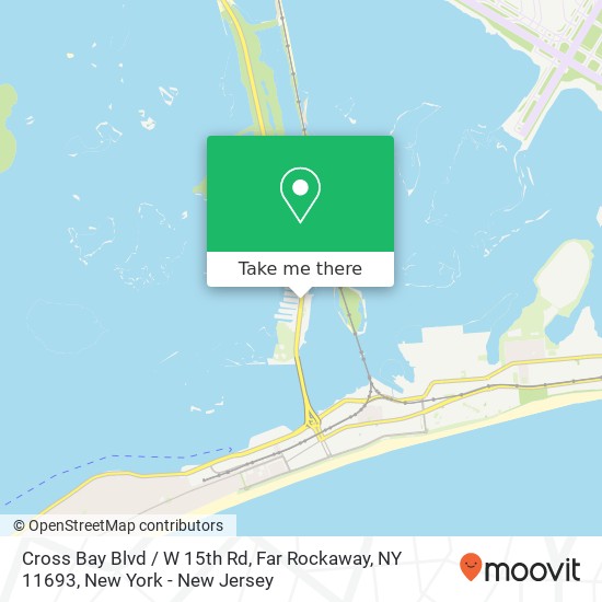 Mapa de Cross Bay Blvd / W 15th Rd, Far Rockaway, NY 11693