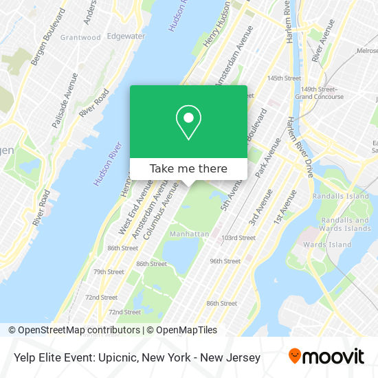 Yelp Elite Event: Upicnic map