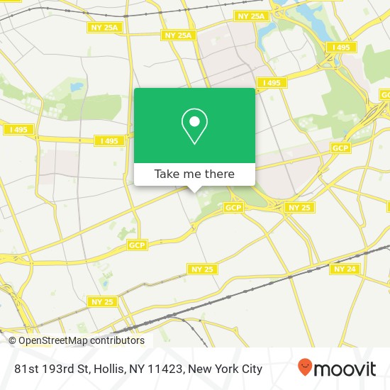 Mapa de 81st 193rd St, Hollis, NY 11423