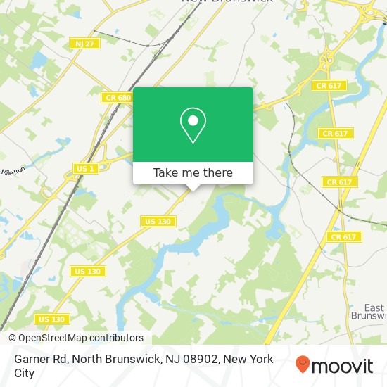 Garner Rd, North Brunswick, NJ 08902 map