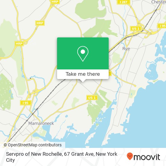 Servpro of New Rochelle, 67 Grant Ave map