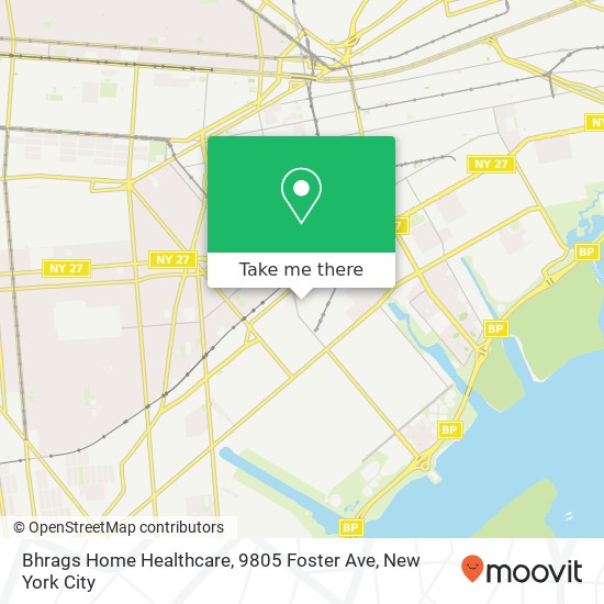Mapa de Bhrags Home Healthcare, 9805 Foster Ave