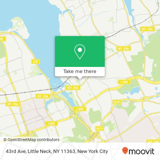 Mapa de 43rd Ave, Little Neck, NY 11363