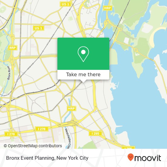 Bronx Event Planning map