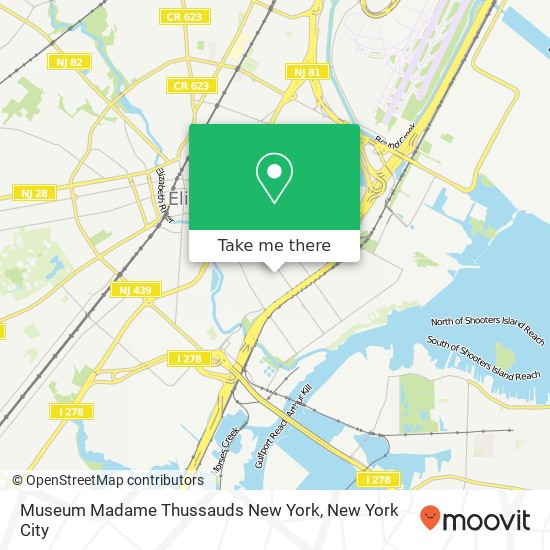 Mapa de Museum Madame Thussauds New York