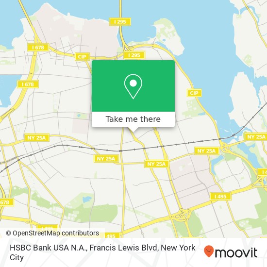 Mapa de HSBC Bank USA N.A., Francis Lewis Blvd