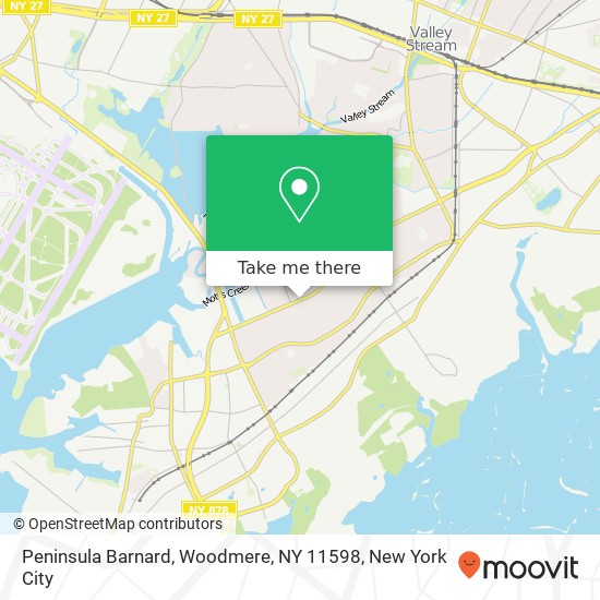 Peninsula Barnard, Woodmere, NY 11598 map