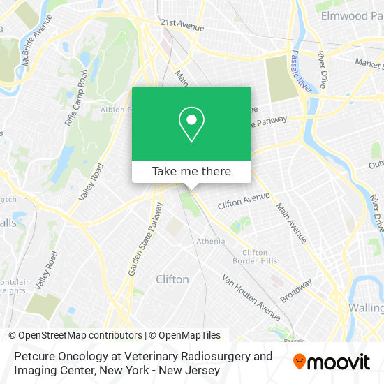 Petcure Oncology at Veterinary Radiosurgery and Imaging Center map