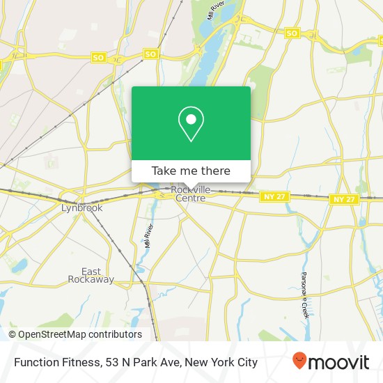 Function Fitness, 53 N Park Ave map
