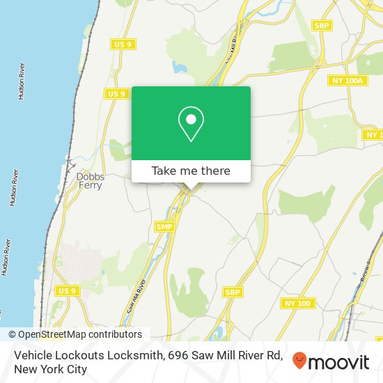 Mapa de Vehicle Lockouts Locksmith, 696 Saw Mill River Rd