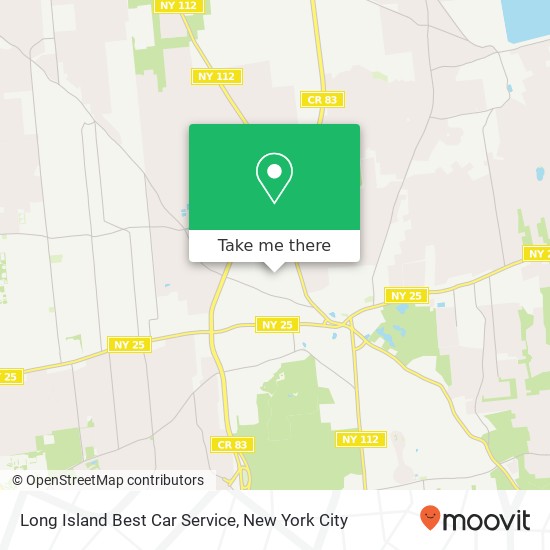 Mapa de Long Island Best Car Service