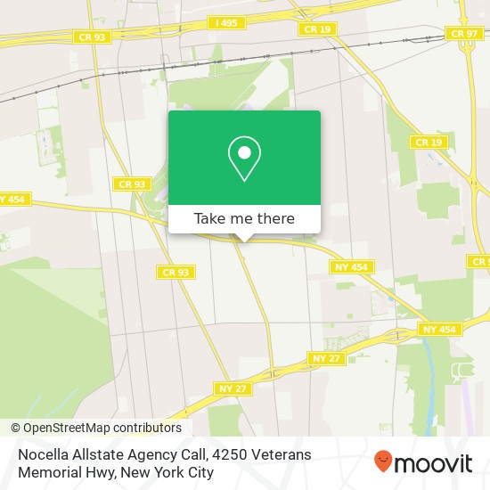 Mapa de Nocella Allstate Agency Call, 4250 Veterans Memorial Hwy