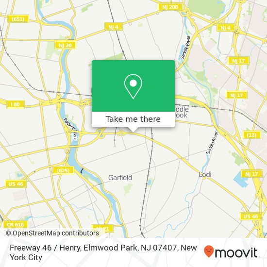 Freeway 46 / Henry, Elmwood Park, NJ 07407 map