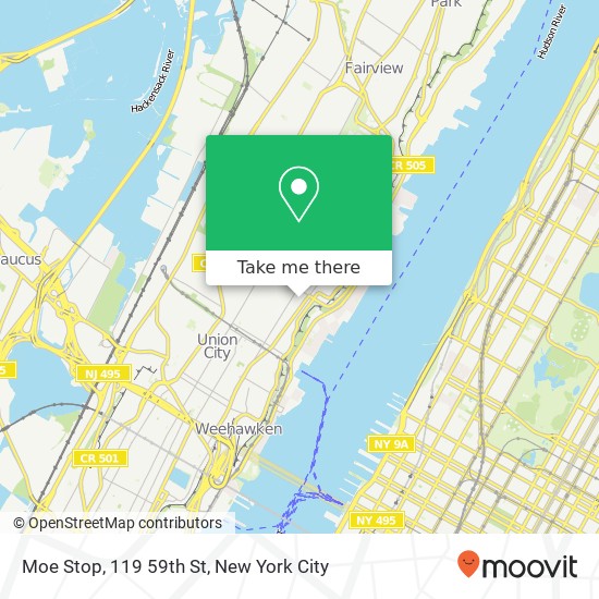 Mapa de Moe Stop, 119 59th St