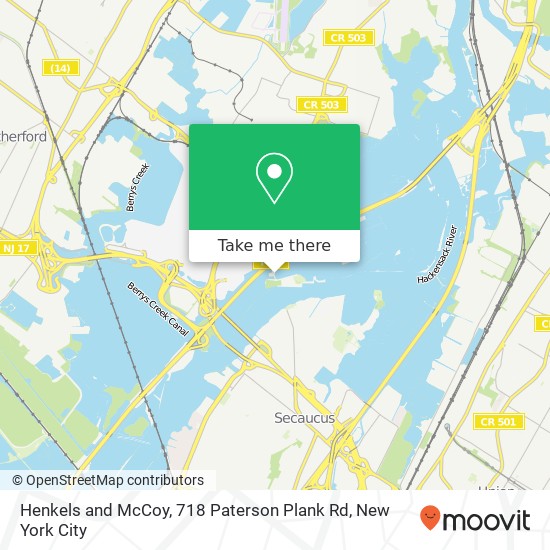 Henkels and McCoy, 718 Paterson Plank Rd map