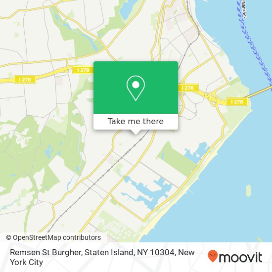 Mapa de Remsen St Burgher, Staten Island, NY 10304