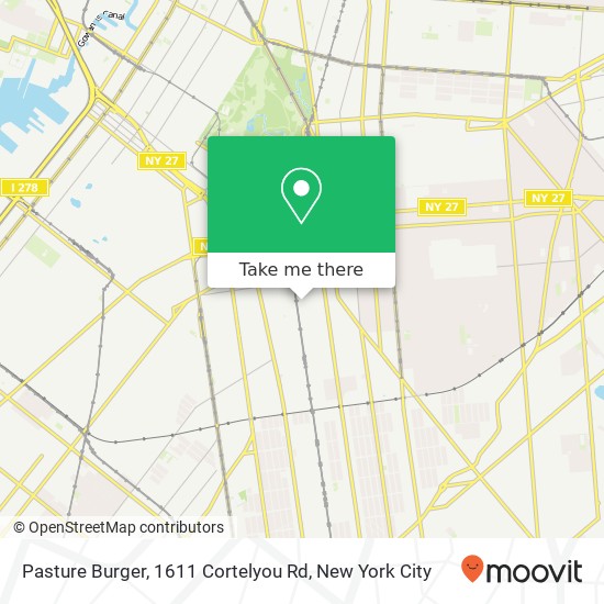 Pasture Burger, 1611 Cortelyou Rd map