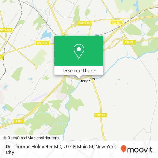 Mapa de Dr. Thomas Holsaeter MD, 707 E Main St