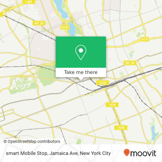 Mapa de smart Mobile Stop, Jamaica Ave