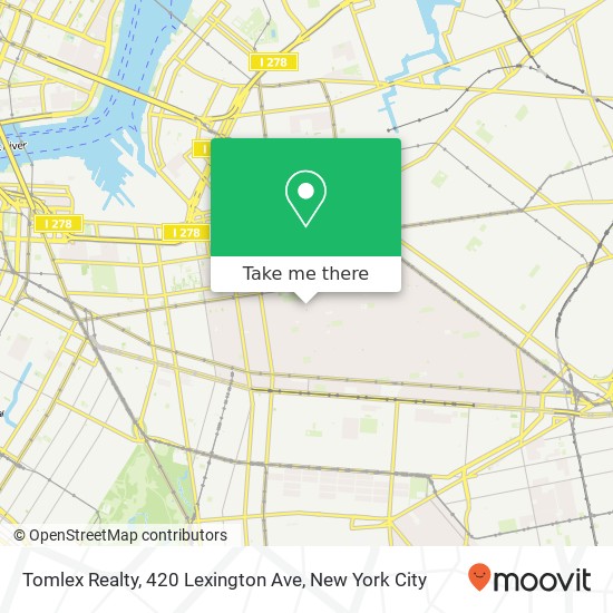 Tomlex Realty, 420 Lexington Ave map