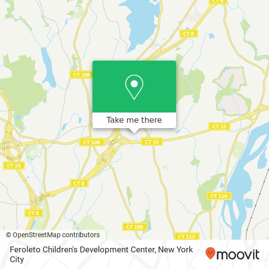Mapa de Feroleto Children's Development Center, 95 Merritt Blvd