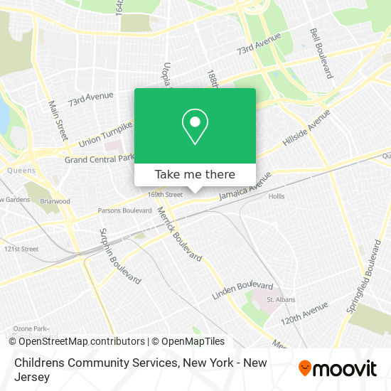 Childrens Community Services map