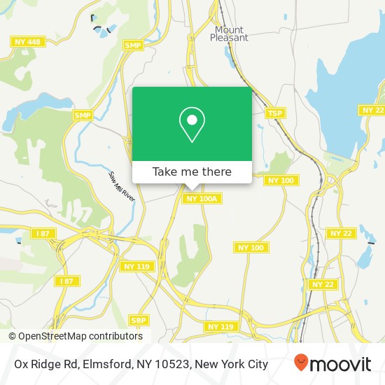 Mapa de Ox Ridge Rd, Elmsford, NY 10523